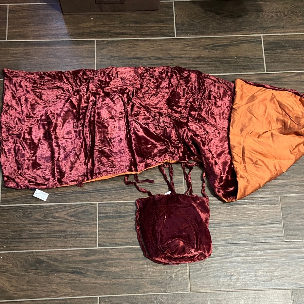 Women’s satchel and scarf